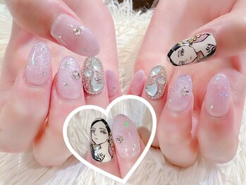 ラルネイル 大宮(Lull. nail)/痛ネイル(逆向き)1本7000円♪