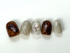 べっ甲金箔ミラー秋¥9000