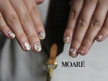 モアレネイル(moare' nail)/ハンド/持ち込み90分アート¥8000