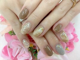 [中村]秋冬タイダイネイル