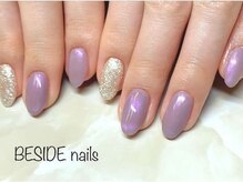 ビサイドネイルアート(BESIDE NAIL Art)/オーロラネイル