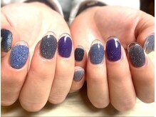 アミュリー ネイル アトリエ(Amury nail atelier)/フラッシュラメ ちぐはぐ 大人