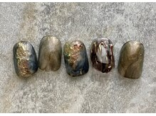 グラッドネイル 銀座店(GLAD nail)/ニュアンスぷっくりネイル