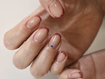 グレースネイルファクトリー(grace'nail factory)/フレンチネイル(+パーツ)