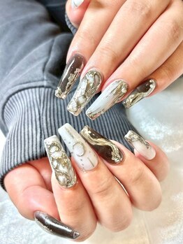 エクアネイルズ(Akuwa nails)/スカルプ◆150分アートやり放題