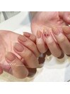 ぷっくりさくらんぼ　ベージュ