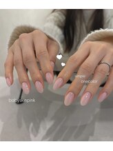 エヌーク バイ ブラウン(enurk by Brown)/シンプルな春ワンカラーネイル