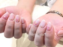 ネイルズ ララ(nails Lala)/ピンクシェルネイル