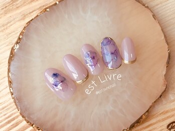 エストリブレ(estLivre)/水彩タイダイ