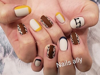 ネイルズアリー 立川店(Nails ally)/レオパード×マット