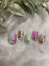 ネイルサロン ネイルクク 桑名駅前店(Nail KUKU)/3月フット8800
