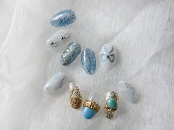 ボニーネイル(Bonney Nail)の写真/繊細なアート・デザインで周りと差をつけよう！アートの種類も豊富にご用意♪お客様の理想のお手元へ☆