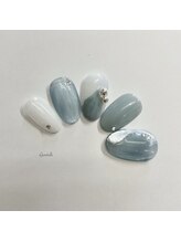 グランチュール(Grantulle)/水色マグネットネイル