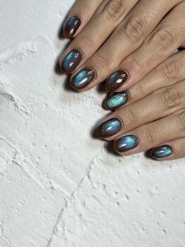 ブラウン×ブルー