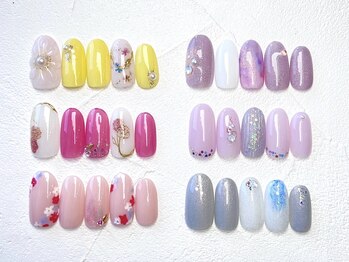 TREAT　西宮北口店【パラジェル・フィルイン・育爪ネイルケア】の写真/忙しい大人女性に人気★デザインに迷っても安心の【マンスリーネイル】で理想の仕上がりへ♪