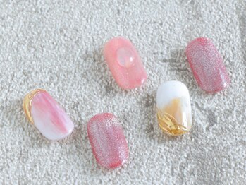ソウ 難波店 nail salon Sou/ピンクマグネットnail
