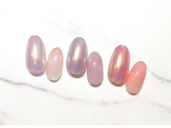 ネイル グラファー(Nail grapher)/オーロラミラーネイル