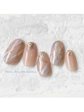 ネイルサロン クイル(QUILL)/４月ベージュ（２）