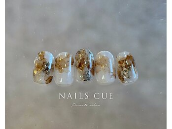 ネイルズキュー(NAILS CUE)/秋ネイル/ブラウン