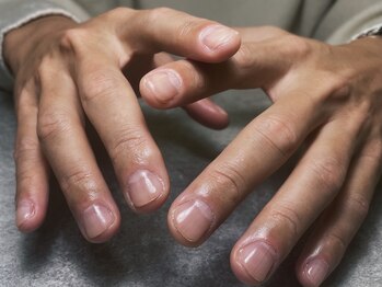 オムネイル 渋谷(HOMME NAIL)/クリアジェル ¥4.400