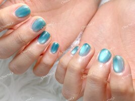 マグネットネイル　ブルー色