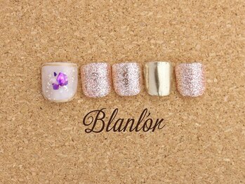 ネイルサロン ブランロール 三軒茶屋店(Blanl'or)/Foot　初夏ニュアンス♪￥10690