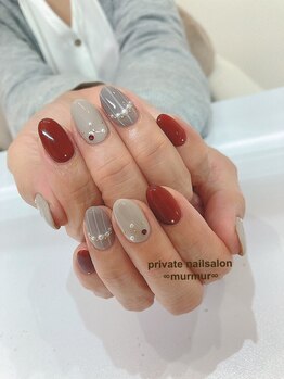 プライベート ネイルサロン マーマ(murmur)/ストライプネイル