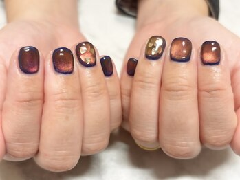 マグネットに奥行きハートホロ