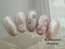 アムールユシマテン 上野湯島店(Amour)/キラキラ春夏ネイルコース¥7980