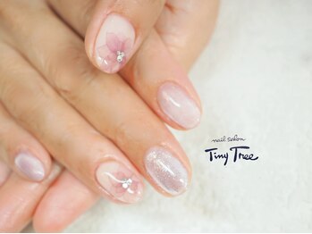 タイニーツリー(Tiny Tree)/マグネット/たらし込みアート