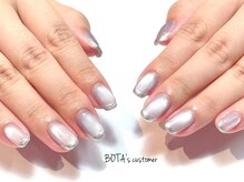ボタネイル 本厚木(BOTANAIL)/フレンチネイル/ミラーフレンチ