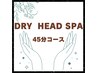ドライヘッドスパ45分コース（スカルプリフト・ホットアイマスク付き）¥4.500