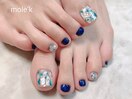シェルのフットネイル