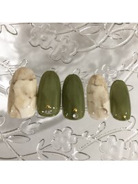 ニュアンスマーブルネイル