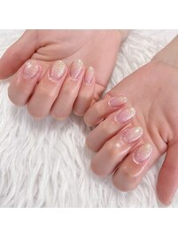 ラメグラデーションネイル