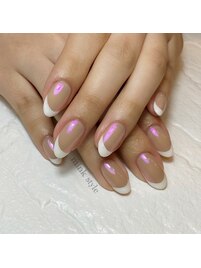 フレンチオーロラネイル