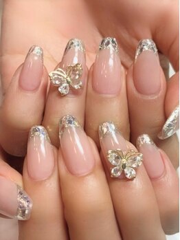 ハニーズネイル(Honey's Nail)の写真/ジェルとスカルプの良いとこ取りの新技術で長さだし☆自爪の負担を最小限に抑え今より強い自爪も叶うスカ♪