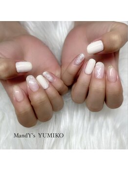 マンディーズ(MandY's)/ホワイト/パール/インクポイント