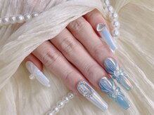 ジョアアンジェ 福島店(joieange)/オーロラ ちゅるん 夏ネイル