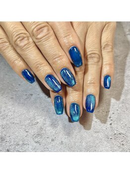 リファインネイル(refinenail)/ブルーマグネットネイル