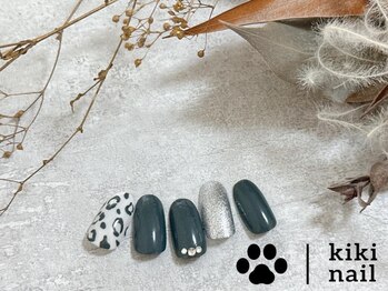 キキネイル 溝の口(kikinail)/9.10月定額A /レオパードネイル
