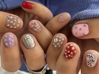 ゆびノさき イバラキシ(ibarakishi)/つぶつぶネイル