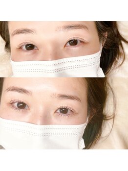 リリフリー(riri Free)/（上）パーマ（下）LEDエクステ