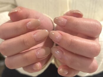 ネイルズ ララ(nails Lala)/milk tea nail。