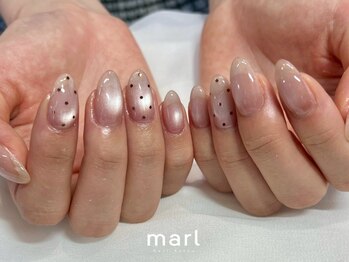 マール 三宮店(marl)の写真/最旬お洒落ネイルが叶う!高技術&モチの良さ◎毎月デザイン更新!【サンプル¥7700/持ち込みfree art¥9350】