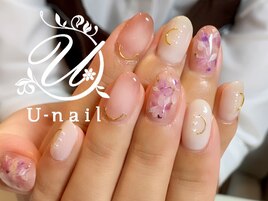 上品フラワーアートネイル