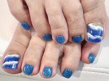 ヘアーアンドネイル ルシア(Hair&Nail Lucia)/海柄フットネイル！