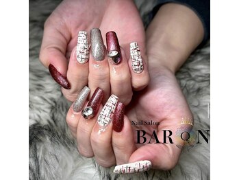 バロン 池袋店(BARON)/赤と黒のツイード