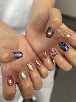 お花マグネットネイル
