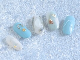 空色ニュアンスnail